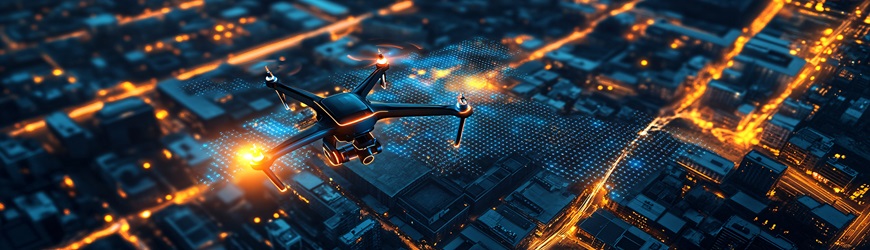 drones geolocalización de vehículos
